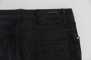 Gray Cotton Stretch Slim Fit Jeans
