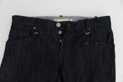 Blue Cotton Regular Straight Fit Jeans