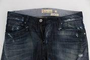 Blue Cotton Regular Straight Fit Jeans