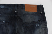 Blue Cotton Regular Straight Fit Jeans