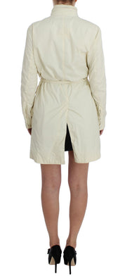 Beige Weather Proof Trench Jacket Coat