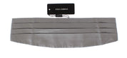 Silverbredd silke-cummerbund