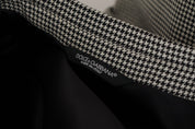 Gray Checkered Single Breasted Jacket Blazer