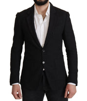 Black Single Breasted Coat Men Blazer