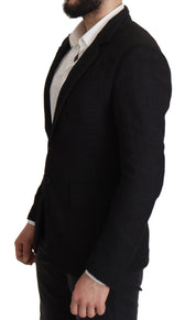 Black Single Breasted Coat Men Blazer