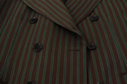 Multicolor Stripes Double Breasted Blazer