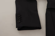 Black Wool Single Breasted Coat Men Blazer