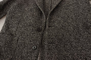 Gray Cotton Single Breasted Fantasy Blazer
