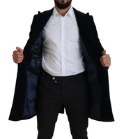 Black Cotton Cardigan Long Coat Men Jacket
