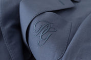 Blue Single Breasted Logo Blazer Jacket