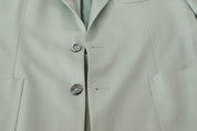 Green Cashmere Jacket Blazer Jacket