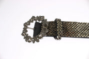 Crystal Buckle Sequined Waist Belt