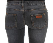 Blue Wash Cotton Blend Slim Fit Jeans