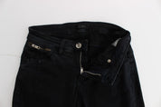 Black Cotton Slim Fit Denim Jeans