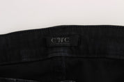 Black Cotton Slim Fit Denim Jeans