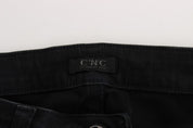 Black Cotton Slim Fit Denim Jeans