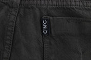 Green Cotton Blend Slim Fit Jeans
