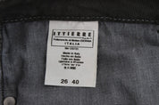 Green Cotton Blend Slim Fit Jeans