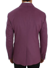 Purple Cashmere Slim Fit Blazer Jacket