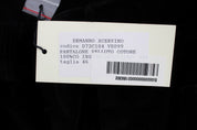 Black Velvet Cotton Straight Legs Pants