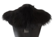 Svart rävpälshalsduk