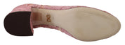 Dolce & Gabbana Pastel Pink Lace Heels Pumps