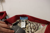 Multicolor Leopard Flora Printed Mid Waist Trouser Pants