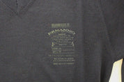 Blue Wool Blend V-neck Pullover Sweater