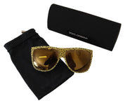 Yellow Stars Acetate Square Shades DG4125 Sunglasses