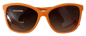 Orange Acetate Frame Round Shades DG4170PM Sunglasses