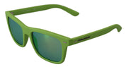 Green Rubber Full Rim Frame Shades DG6095 Acid Sunglasses