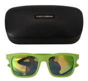 Green Rubber Full Rim Frame Shades DG6095 Acid Sunglasses