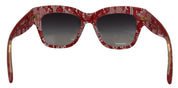 Red Lace Acetate Rectangle Shades  DG4231F  Sunglasses