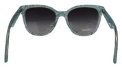 Blue Lace Acetate Crystal Round DG4190 Sunglasses