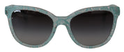 Blue Lace Acetate Crystal Round DG4190 Sunglasses