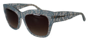 Blue Lace Acetate Crystal Butterfly DG4231 Sunglasses
