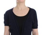 Knit Blue Wool Sweater Cardigan