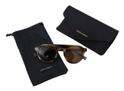 Brown Tortoise Oval Full Rim Eyewear DG4306 Sunglasses