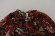 Multicolor Geranium A-line Knee Length Dress