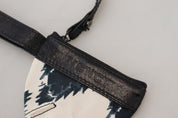 White Genuine Leather Coin Purse Strap Wallet