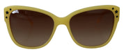 Yellow Acetate Frame Stars Embellishment DG4124 Sunglasses