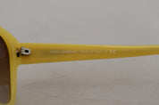 Yellow Acetate Frame Stars Embellishment DG4124 Sunglasses