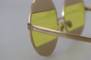 Gold Oval Metal Crystals Shades DG2209B Sunglasses