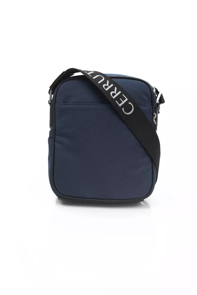 Blue Leather Women Crossbody Bag