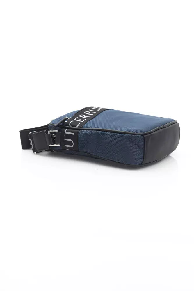 Blue Leather Women Crossbody Bag