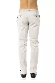 Gray Cotton Men Pants