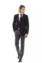 Black Wool Mens Blazer