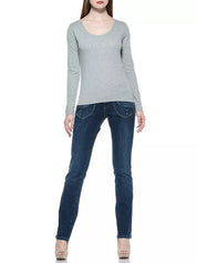 Blue Cotton Women's Jeans
