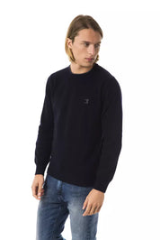 Blue Wool Men Sweater