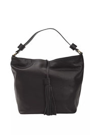 Black Leather Women Shoulder Bag